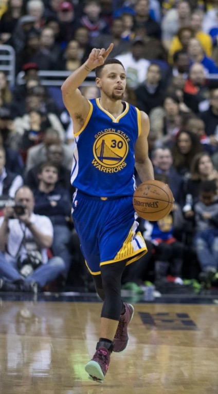 Professional basketball player Stephen Curry