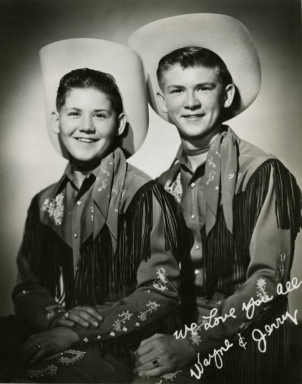 Wayne Newton during his teenage years (left)